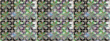 Raster illüstrasyonu. Küçük çiçekteki sevimli çiçek deseni. Güzel kumaş deseni. Güzel karalama çiçekleri olan kusursuz çiçek deseni..