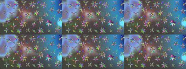 Çiçek deseni. Raster güzel kumaş deseni çiziyor. Renkli Bahar Teması eskiz kalıbı. Düz Çiçek Elementleri Tasarımı.