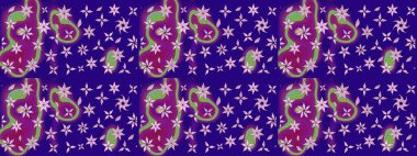 Modern, mavi raster arka plan duvar kağıdı çizimi, klasik çizgili desenli desenli çiçekler, çiçekli süsler. Çiçekli el çizimi çizimi deseni.