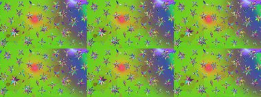 Bahar çiçekleriyle güzel bir çiçek deseni çizmişsin. Raster illüstrasyonu. Güzel kumaş deseni.