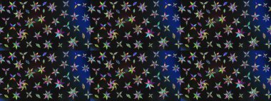 Raster çiçek izi. Raster Yumuşak kumaş deseni. Çiçek grisi ve mavi çizim deseni. Klasik taslak çizimi.