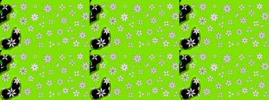 Raster illüstrasyonu. Anti-stres için soyut örnek sayfası. Yeşil renklerde.