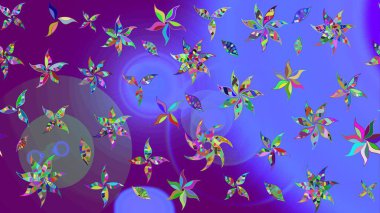 Mor renkli çiçekler suluboya tarzında. Mor renkte çiçekler olan çiçek deseni çiz.