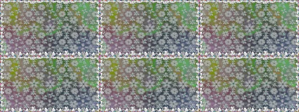 Raster illüstrasyonu. Çiçek süsü ile kusursuz desen. Gri renkli çiçekler.