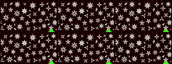 Raster Illustrasyon 'daki Çiçek Deseni' nin son moda çizimi. Düz Çiçek Elementleri Tasarımı. Renkli Yaz Temalı eskiz kalıbı. Siyah ve nötr renkte çiçekler.