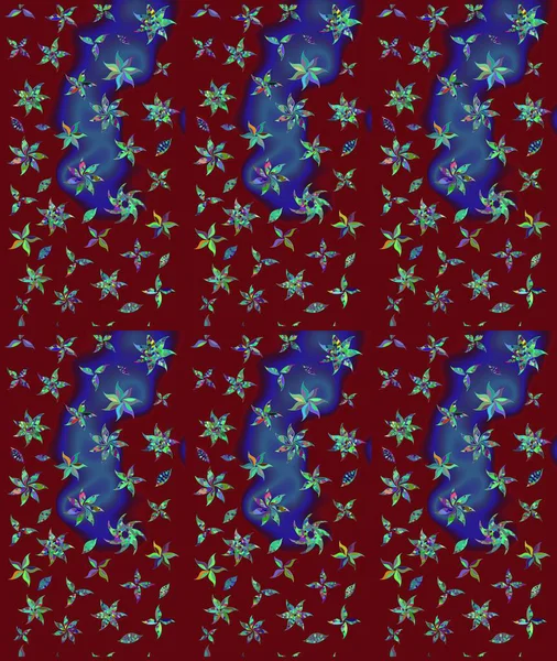 Kırmızı renklerde. Anti-stres için soyut örnek sayfası. Raster illüstrasyonu.