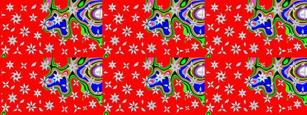 Sabıka fotoğraflarında, bebek kıyafetlerinde, duvar kâğıtlarında, paket kutularında falan kullanılabilir. Raster. Zarif, parlak ve eskiz kırmızı ve nötr çiçek deseni tasarımı.