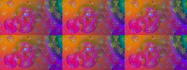 Raster suluboya çiçek deseni, narin çiçekler, mor çiçekler, tebrik kartı şablonu. Güzel kumaş deseni.