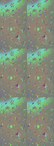 Soyut çiçek çizim kalıbı arka planı. Raster deseni. Raster illüstrasyonu. Gri ve bej renklerde. Küçük çiçekte sevimli çiçek deseni var..