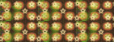 Kahverengi, nötr ve yeşil renkler üzerine tasarım. Raster kış deseni. Çiçek Elementleri 'nin soyut geçmişi. Raster illüstrasyonu.
