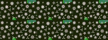 Raster illüstrasyonundaki çiçek desenli çizim. Suluboya tarzında gri renkte çiçekler.