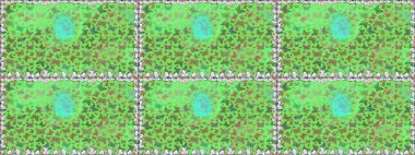 Kusursuz. Şirin kelebek yeşili ve nötr raster deseni. Giysi tasarımı için dekor.