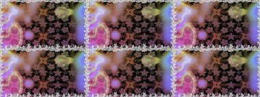 Çizgisiz desen. Şirin çiçekler. Raster Moda kumaş deseni.