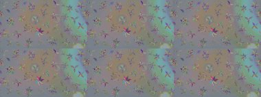 Küçük gri ve bej renkli, çiçekli, oldukça eski bir bez çanta deseni. Tekstil, kumaş, kapaklar, duvar kağıtları, baskı, naylon, koleksiyon defteri, örgü, dekupaj için güzel bir eskiz. Millefleurlar.