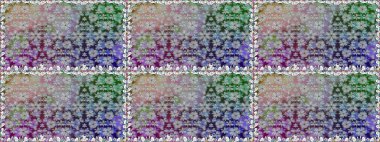 Raster. Gri renkli güzel çiçeklerle kusursuz desen, suluboya çiçek deseni, duvar kağıdı, kart veya kumaş için fayanslı..