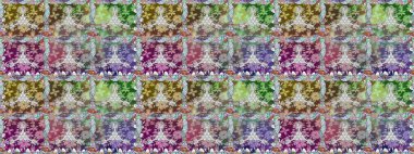 Şirin çiçek elementleri. Tarafsız renklerde çiçekler. Raster illüstrasyonu. Kusursuz..