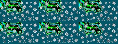 Mavi renkli çiçekler. Renkli Bahar temalı eskiz modeli. Çiçekli çiçek deseni, suluboya. Düz Çiçek Elementleri Tasarım Raster illüstrasyonu.