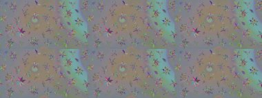 Çiçekli el çizimi çizimi deseni. Modern serpilmiş gri ve bej arkaplan duvar kâğıdı resimli klasik çizgili, desenli desenli çiçekler, çiçekli süsler..