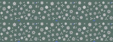 Raster illüstrasyonu. Tekstil veya kitap kapakları, imalat, duvar kağıtları, baskı, hediye paketi ve yapıştırma kitabı için çiçek eskizi geçmişi. Küçük ölçekli çiçeklerdeki basit sevimli desen.