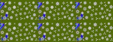 Eskiz geçmişi. Tomurcukları çiçek olan sevimli bir çiçek deseni. Raster. Eski usul. Kumaş, tekstil, duvar kağıdı baskısı için. Raster illüstrasyonu.