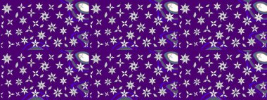 Düz Çiçek Elementleri Tasarımı. Çiçek deseni. Raster güzel kumaş deseni çiziyor. Renkli Bahar Teması çizim şablonu.