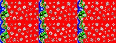 Kırmızı çiçekli bahar çiçekleri. Küçük renkli çiçekler. Moda baskıları için zarif bir şablon. Motley illüstrasyonu. Küçük çiçekte şirin desenler.