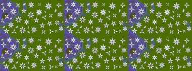 Yeşil renkli çiçekler. Elle boyanmış suluboya resim çizimi çiçekler ve bitkiler.