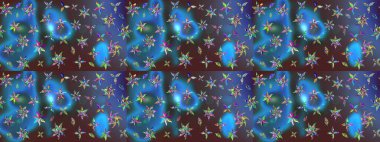 Güzel eskiz şekli. Raster çiçekli arka plan. Yazdır. Güzel kumaş deseni. Renkli Yaz Temalı eskiz kalıbı. Düz Çiçek Elementleri Tasarımı.