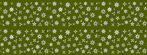 Süslü kumaş deseni. Raster illüstrasyonundaki çiçek desenli çizim. Düz Çiçek Elementleri Tasarımı. Renkli Bahar Teması çizim şablonu.