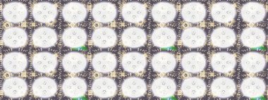 Kar taneleri deseni. Soyut kar taneleri arkaplanda izole edilmiş düz dizayn. Kar tanesi rengarenk desen. Raster kar taneleri arka planda. Raster illüstrasyonu.