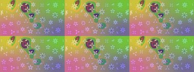 Arkaplan dokusu, duvar kağıdı, yeşil ve nötr renklerde çiçek teması. Kabile sanatı boho baskısı, klasik çiçek arkaplanı. Soyut etnik raster çizim kalıbı.