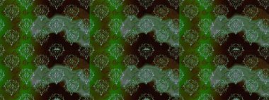 Renkli, pürüzsüz desen. Çiçek arkaplan. Çiçek duvar kâğıdı. Raster illüstrasyonu. Yeşil, kahverengi ve siyah renkli şirin tekstil.