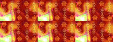 Kış kar taneleri, raster arka plan. Yüzey için tekrarlanan doku, ambalaj kağıdı, kırmızı, turuncu ve sarı renkte kar tanesi.