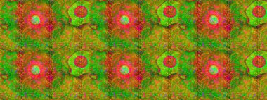 Şirin çiçekler. Satır seamless modeli. Rasterleştirme Trendy kumaş deseni.