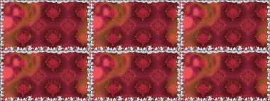 Parlak elementlerin. El çizimi Raster çizimi. Duvar kağıdı, web sayfası arka planı, ambalaj kağıdı, davetiye, broşür, afiş veya web sitesi için kusursuz çiçek deseni kullanılabilir.