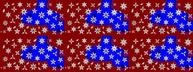 Suluboya elle çizilmiş çiçek desenli eskiz deseni. Parlak renkli fantezi çiçekleri, yapraklar, kırmızı renkli tomurcuklar..