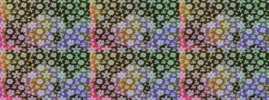 Raster resim. Çiçek desenli çiçek ve yaprakları ile. Sevimli küçük çiçek desenle.