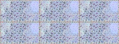 Raster illüstrasyonu. Tekrarlanan kelebekler. Çizim, karalama, karalama. Sonsuz. Elle çizilmiş sevimli, kızsı, pürüzsüz desen..