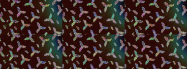 Kahverengi, yeşil ve gri renklerde suluboya kar taneleri. Güzel dekorasyon. Kışın sembolü. İllüstrasyon kar tanesi.