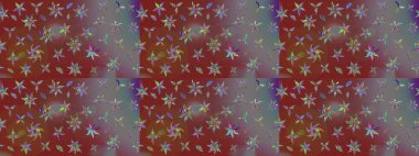 Soyut etnik raster çizim kalıbı. Kabile sanatı boho baskısı, klasik çiçek arkaplanı. Arkaplan dokusu, duvar kağıdı, kahverengi ve gri renkli çiçek teması.