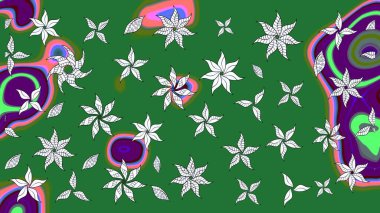 Büyük bir çiçek boyası seti. Kartlar, davetiyeler, tarih kartları ve daha fazlası için kullanılabilir. Raster şirin suluboya çiçek deseni çizimi.