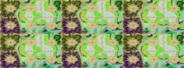 Çizim altın desenli bukleler. Raster illüstrasyonu. Raster altın desen. Altın elementli yeşil renkler. Doğu tarzı arabesk.