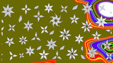 Kahverengi lale çiçekli Raster eskiz deseni. Doğal kozmetik ürünleri, parfüm, çiçekçi dükkanı için bahar ihalesi tasarımı. Paket kağıdı için en iyisi. Karşılama ya da düğün geçmişi olarak kullanılabilir.