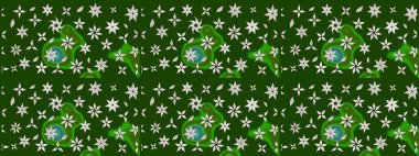 Eskiz arkaplan modeli. Suluboya, elle çizilmiş. Yeşil yapraklı yabani çiçekler. Raster illüstrasyonu.