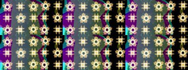 Siyah renkte sevimli çiçekler. Raster illüstrasyonu. Moda baskısı, albüm, ambalaj kağıdı ve duvar kağıdı için zarif dekoratif süslemeler. Küçük çiçekli basit bir çiçek çizimi..