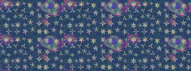 Klasik taslak çizimi. Çiçek mavisi eskiz deseni. Raster çiçek izi..