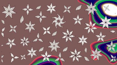 Güzel kumaş deseni. Güzel suluboya yaz çiçekleri deseni..