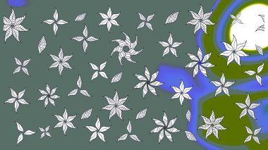 Moda baskısı. Dekorasyon ve tasarım için güzel bir desen. Çiçeğin suluboya çizimlerinin mükemmel deseni. Ton halinde. Suluboya desenli çiçek deseni.