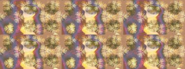 Raster illüstrasyonu. Noel ve yeni yıl moda baskıları için tatil tasarımı. Bej, kahverengi ve nötr kar taneleri. Kar tanelerinin soyut arkaplanlı Noel deseni.