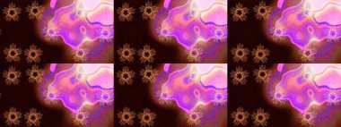 Siyah, kahverengi ve pembe kar tanelerinden izole edilmiş. Güzel bir kış süsü. Kar taneleri koleksiyonu. Raster illüstrasyonu.